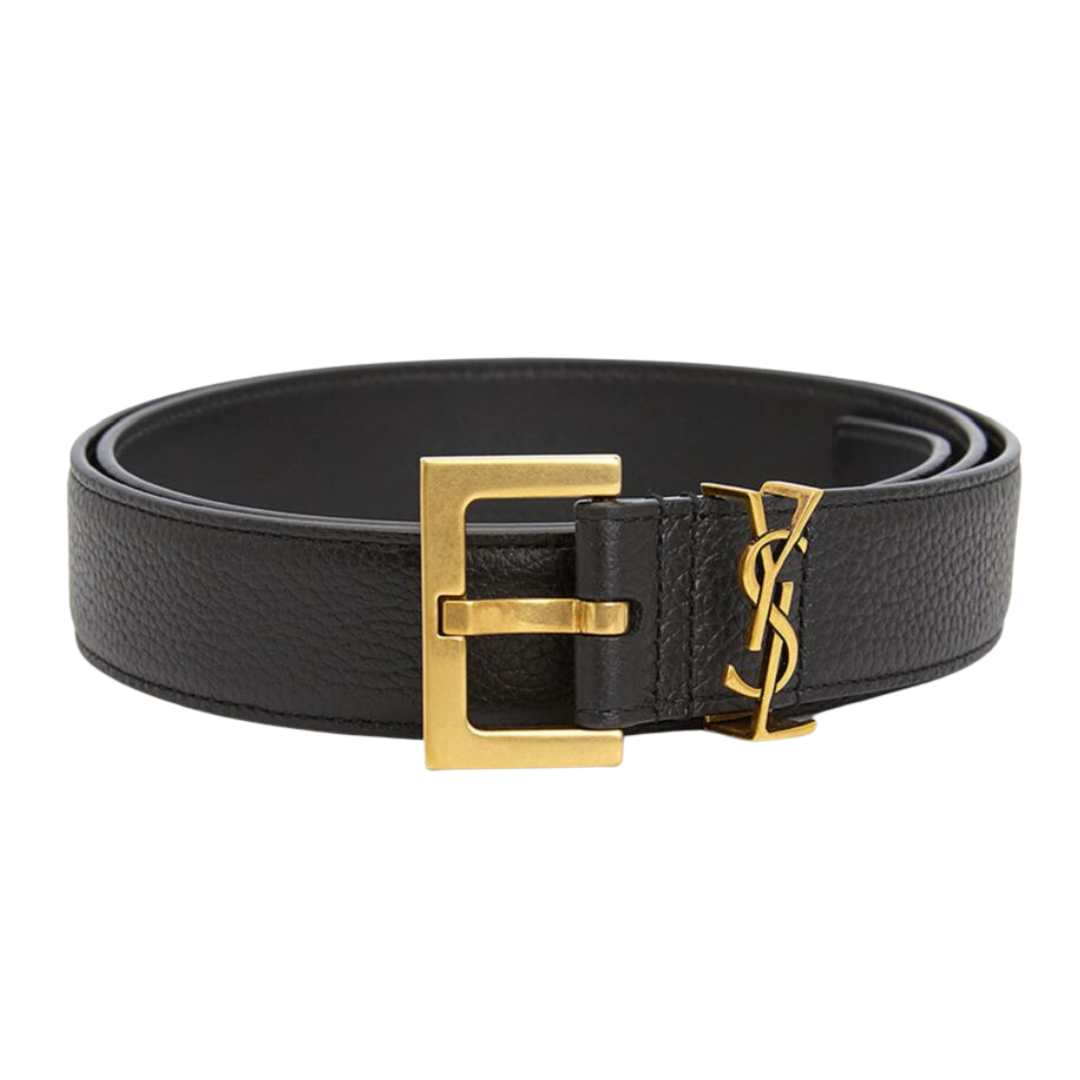 monogram square buckle belt