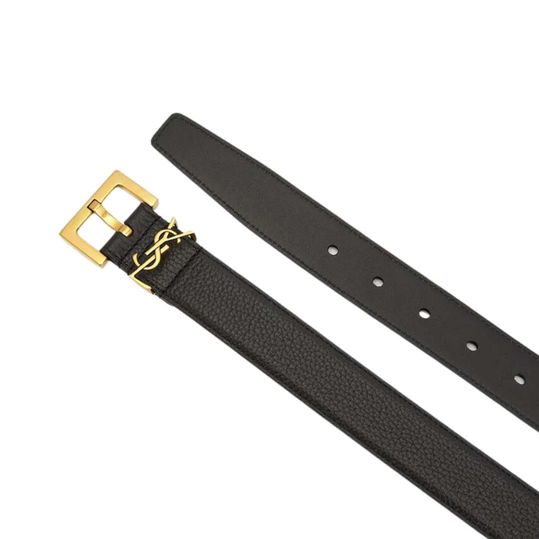 monogram square buckle belt