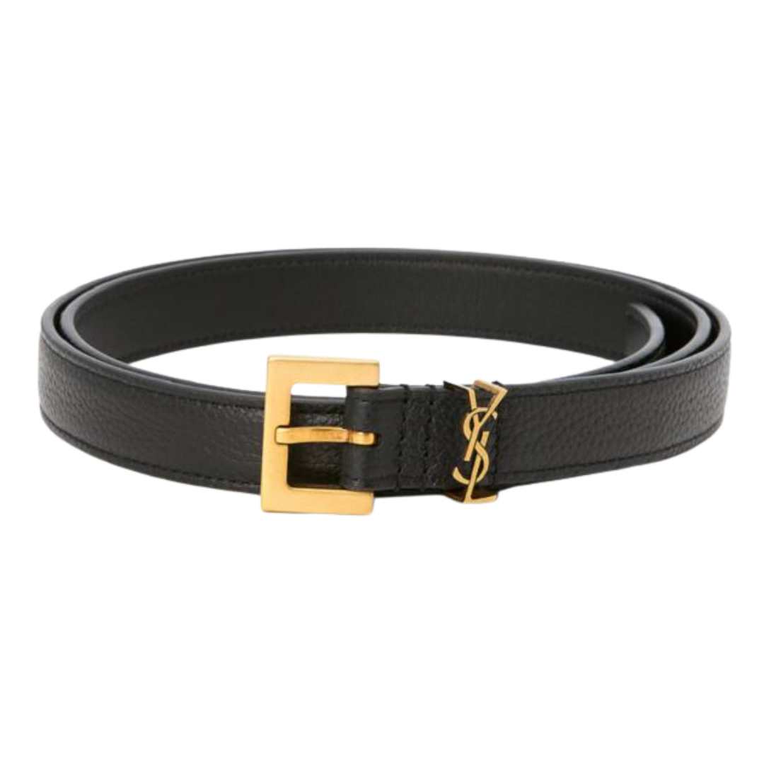 monogram logo belt