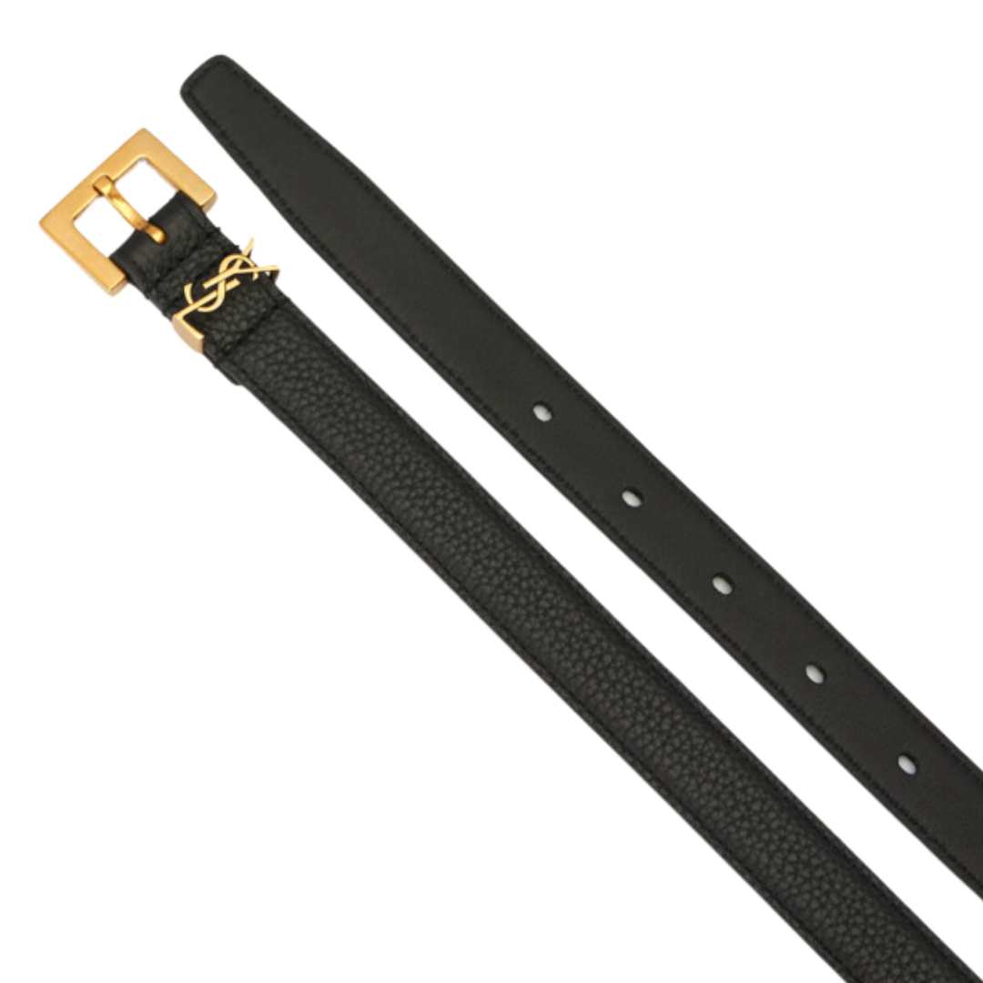 monogram logo belt