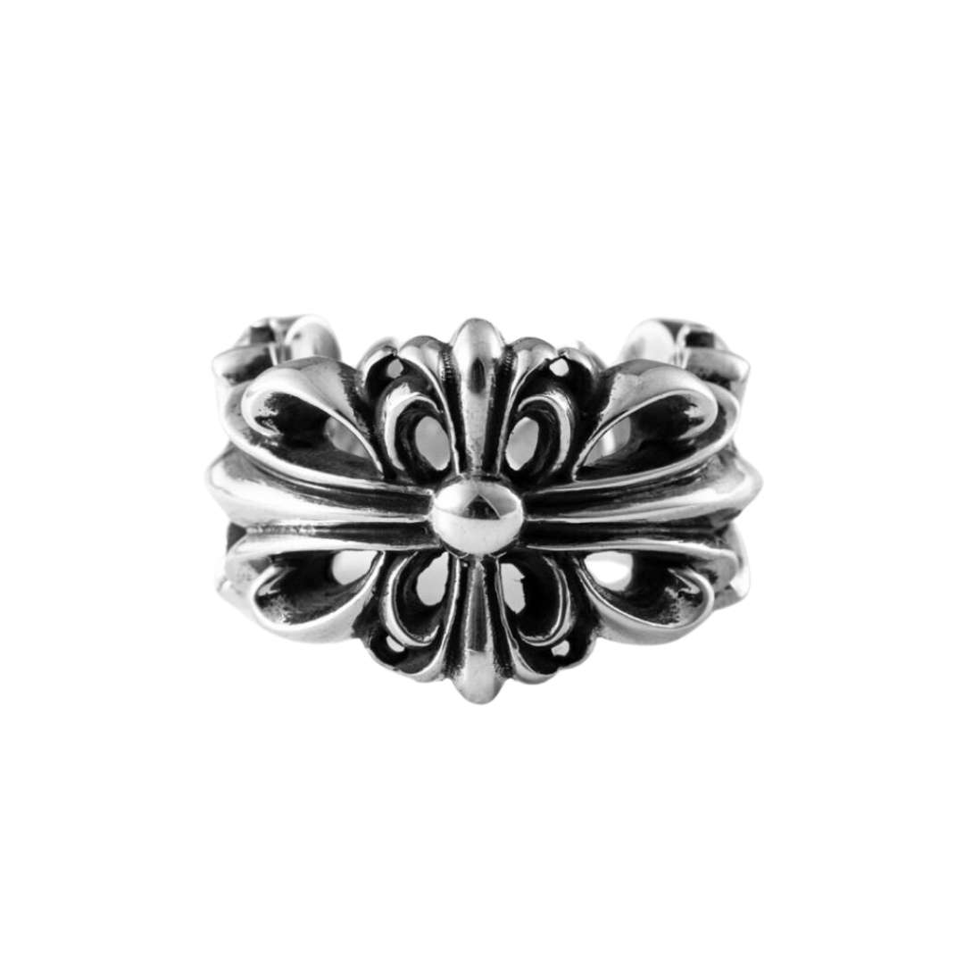 Double floral ring