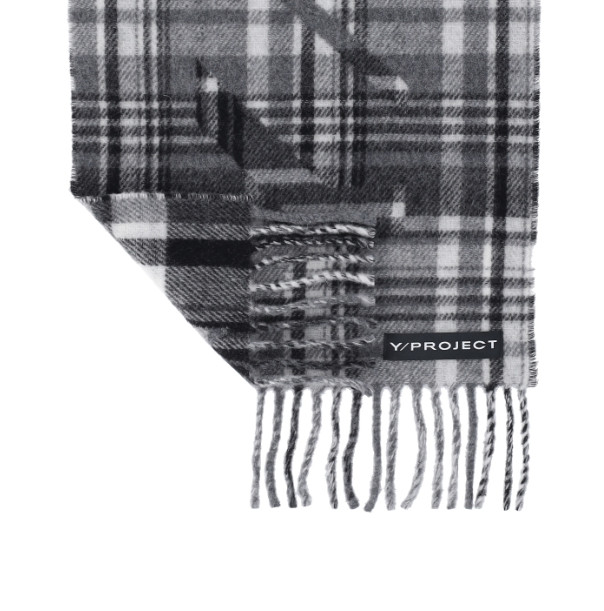 Logo Check Wool Blend Muffler