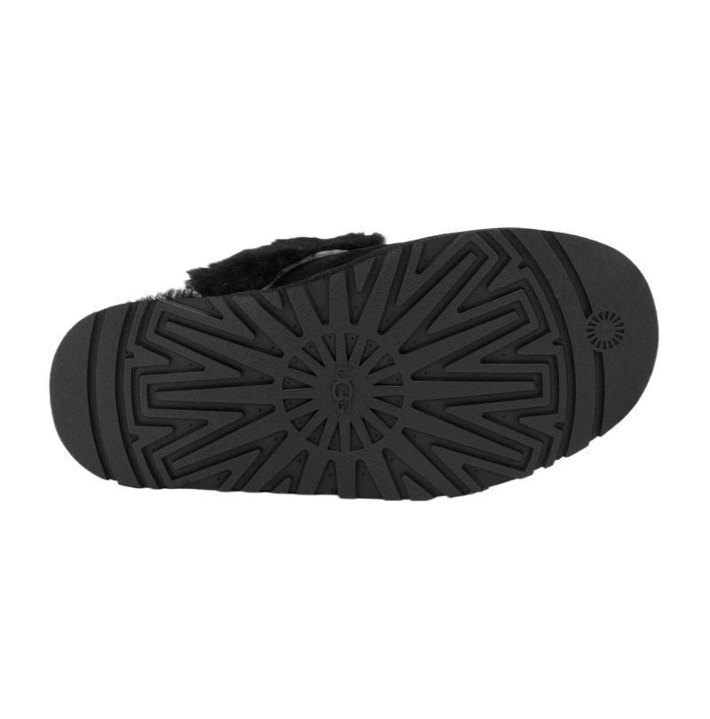 Disket Platform Black Slippers