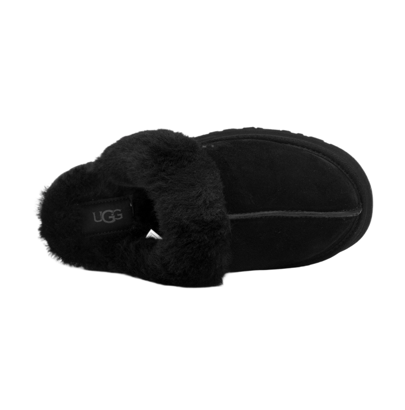 Disket Platform Black Slippers