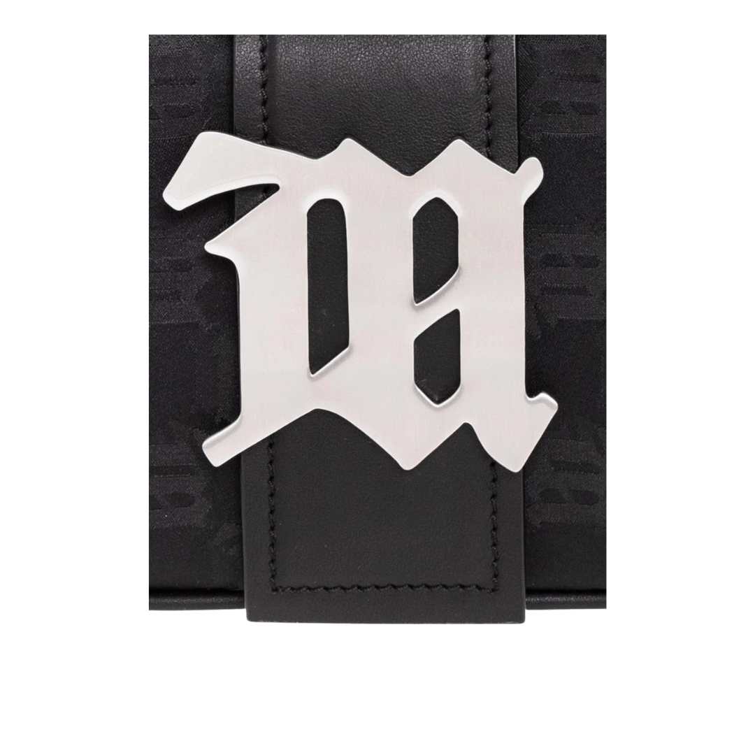 Nylon Monogram Shoulder Bag Small Black
