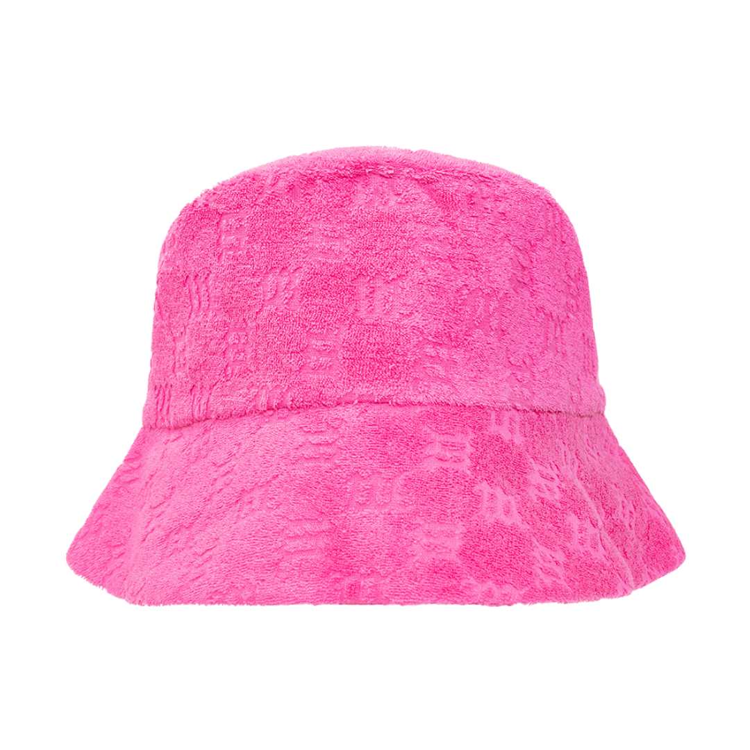 MISBHV PINK MONOGRAMMED BUCKET HAT