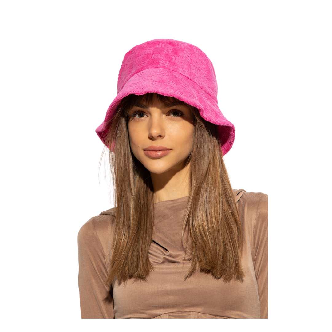 MISBHV PINK MONOGRAMMED BUCKET HAT