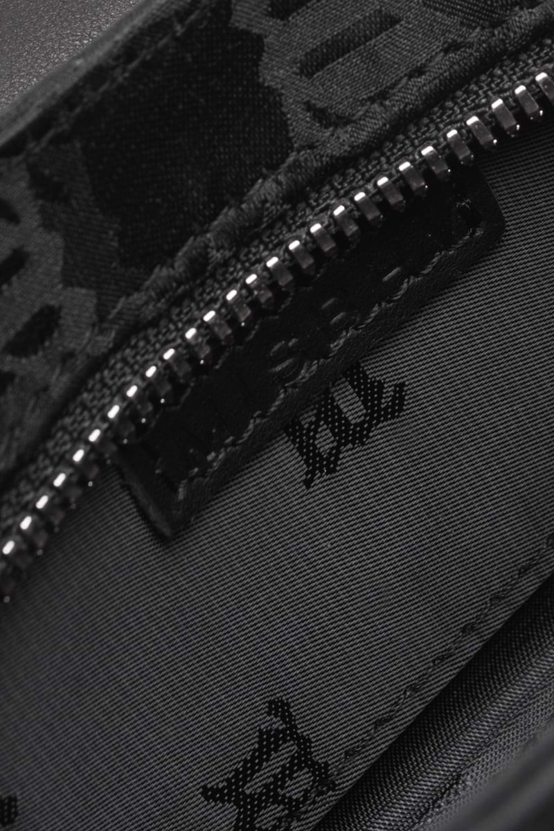 Nylon Monogram Shoulder Bag Mini Black