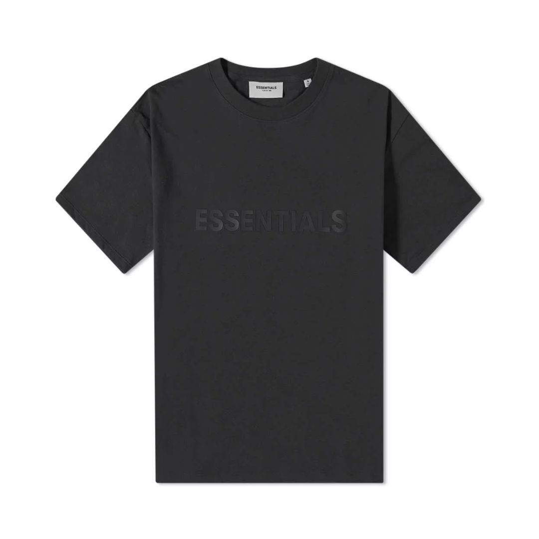 Essentials Front Logo Tee Black