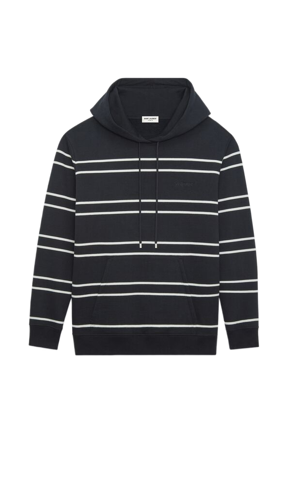 Striped hooded t-shirt