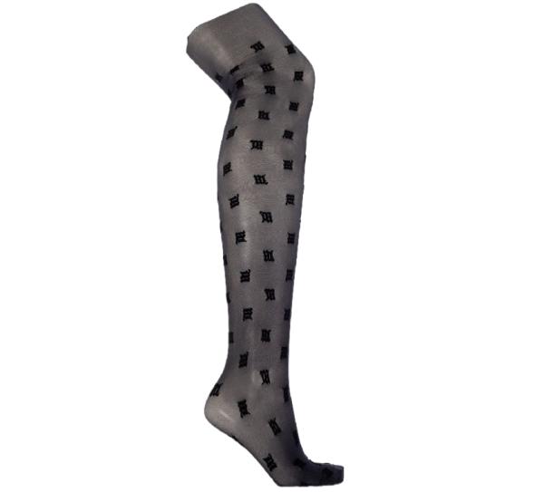 All-over monogram pattern stockings