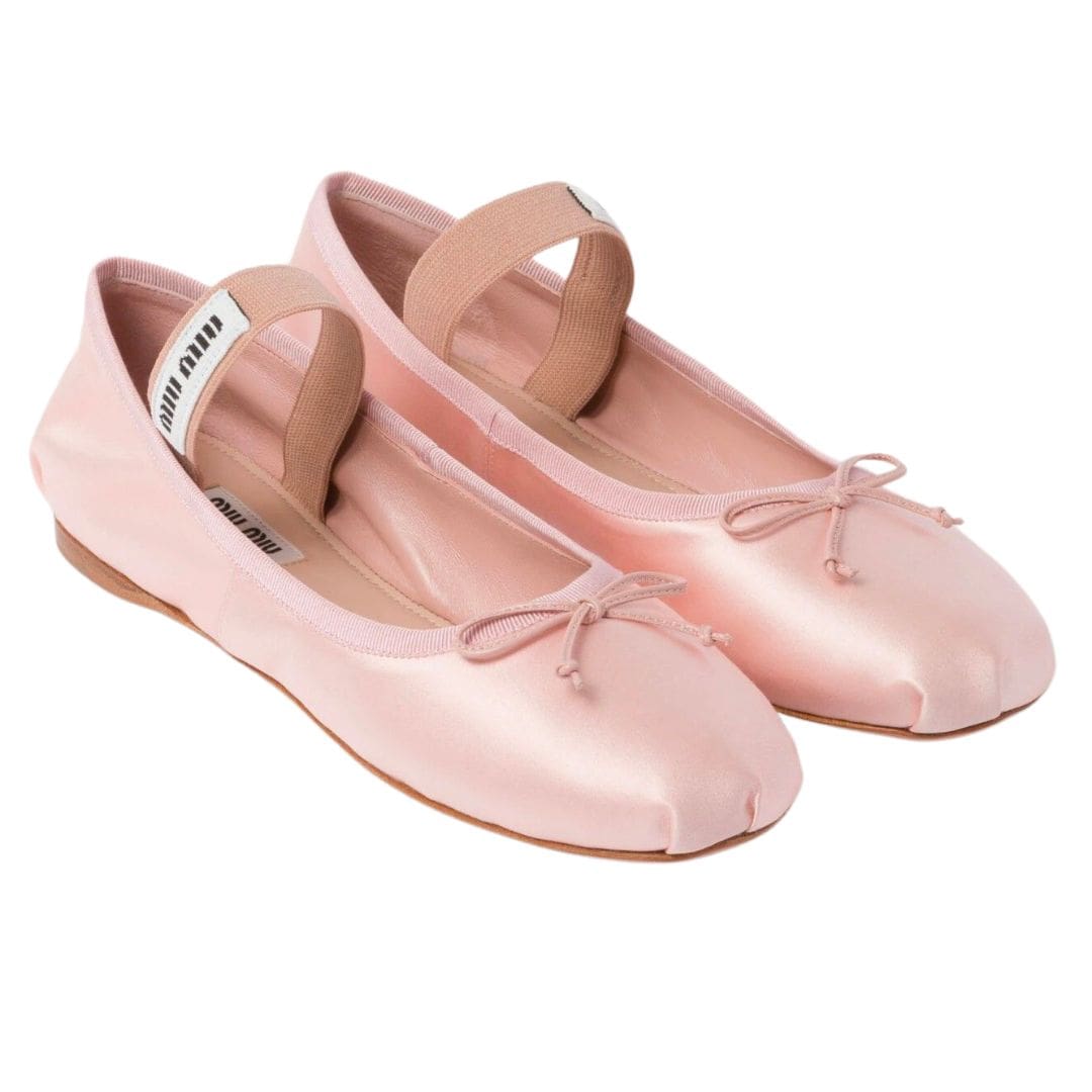 Satin ballerinas