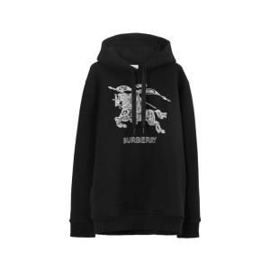 Embroidery EKD cotton hooded sweatshirt