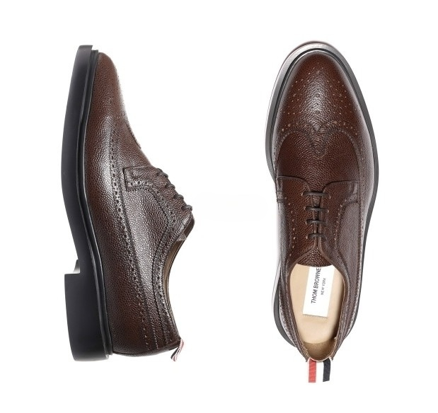 Tab Classic Long Wing Brogue Rubber Sole