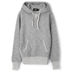 Double RL brushed hooded sweatshirt