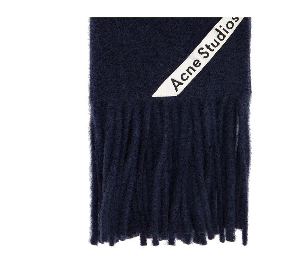 Wool Muffler Navy