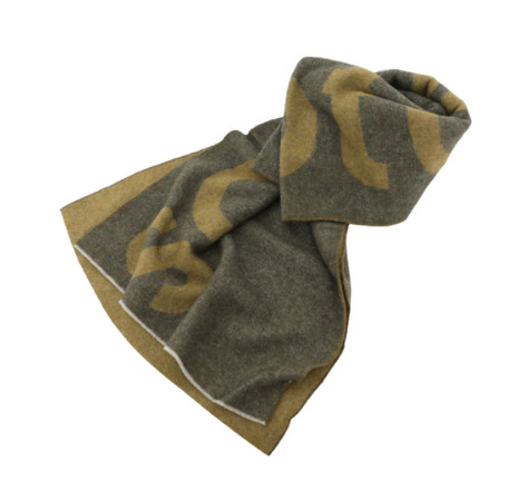 Jacquard wool muffler