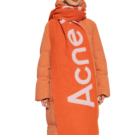 Logo jacquard muffler