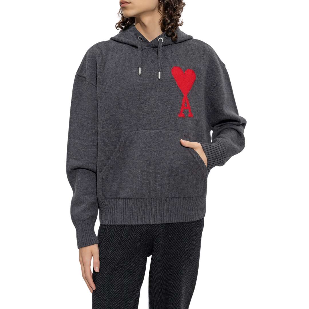 Ami De Coeur Wool Knitted Hoodie