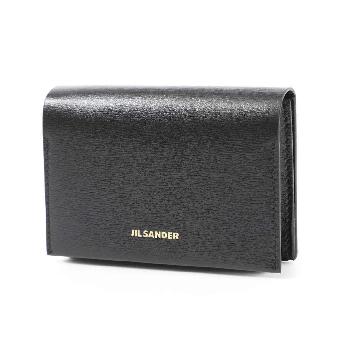 Logo Leather Folded Card Holder