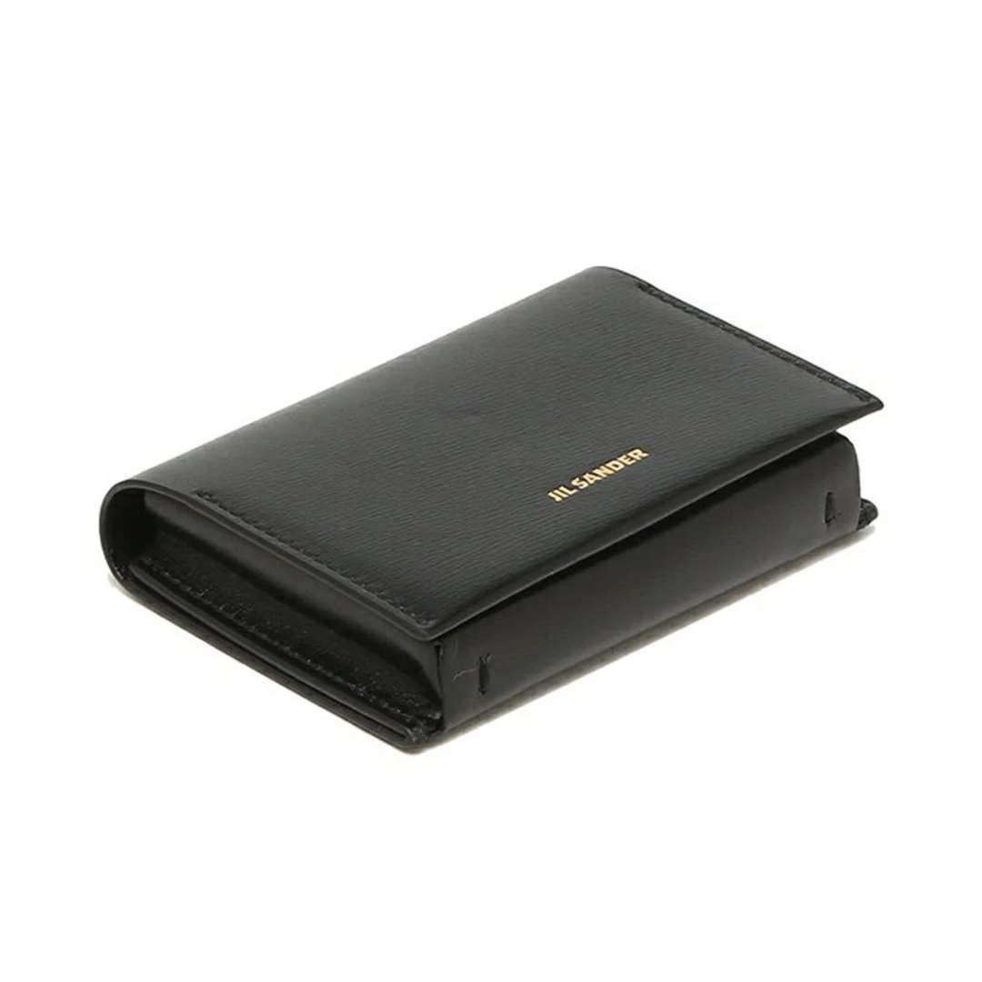 Logo Leather Folded Card Holder