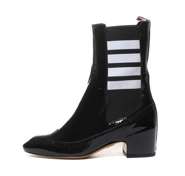 4-bar striped Chelsea boots