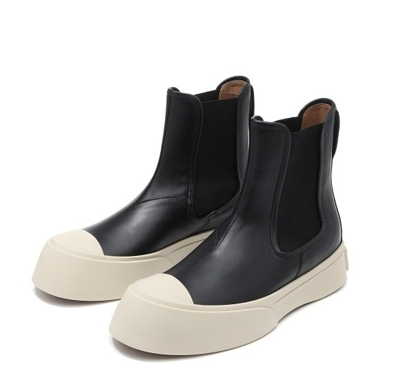 PABLO black nappa leather Chelsea boots