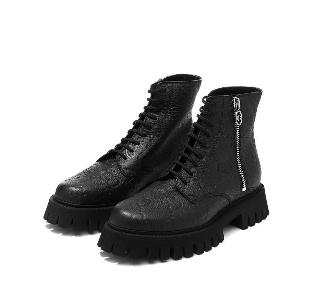 GG leather boots