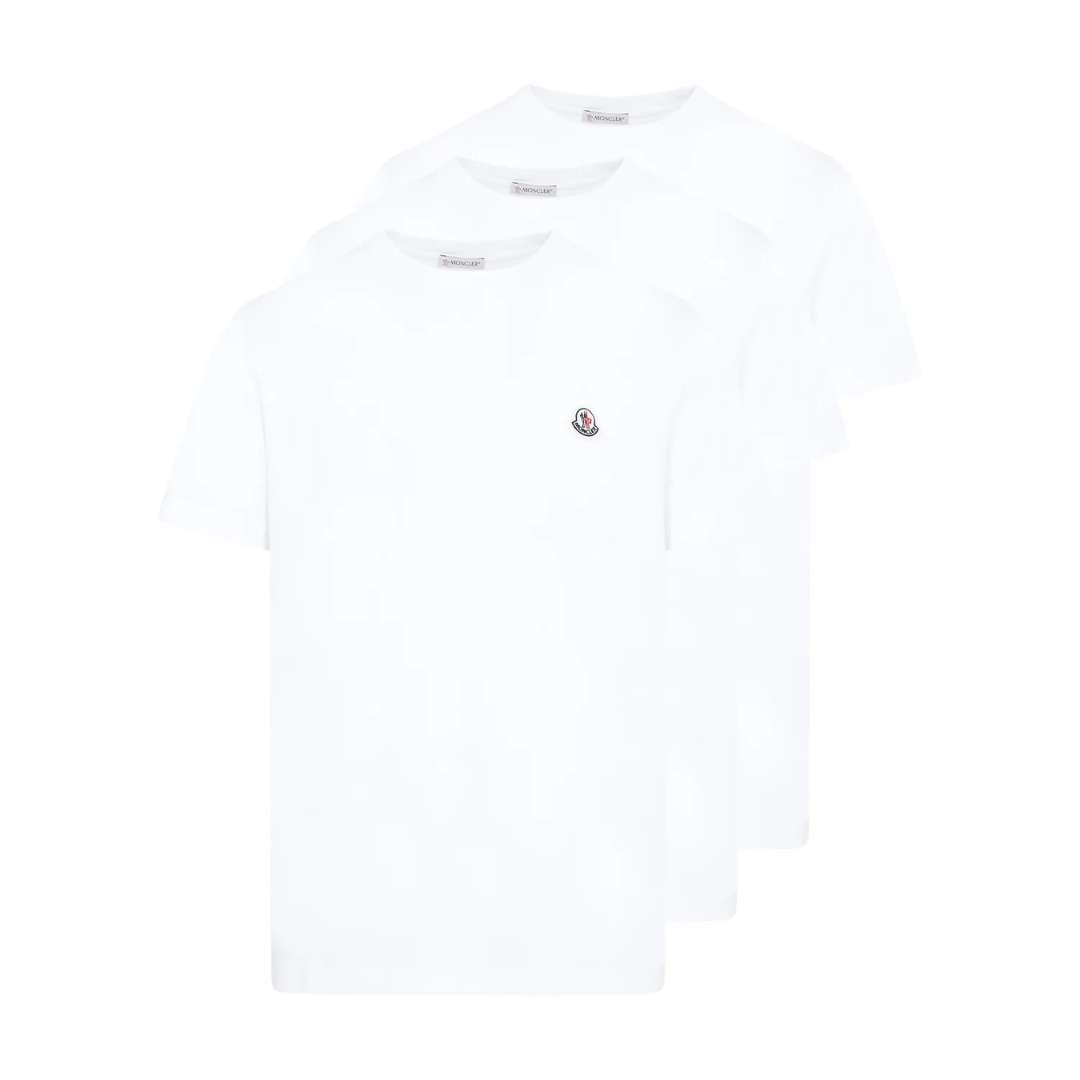 Logo Motif Embroidered 3-Pack T-Shirt
