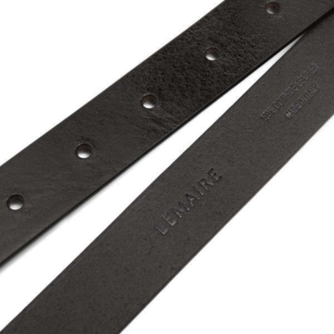 Contrast-stitching Reversible Leather Belt