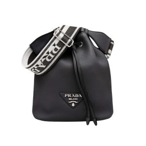 Leather bucket bag