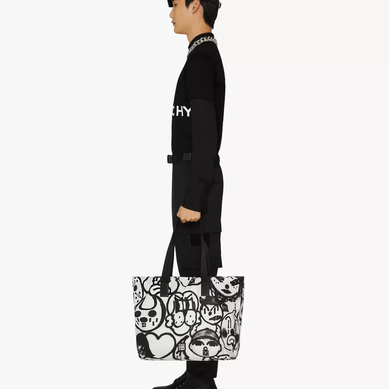 T-shirt slim con ricamo GIVENCHY 4G