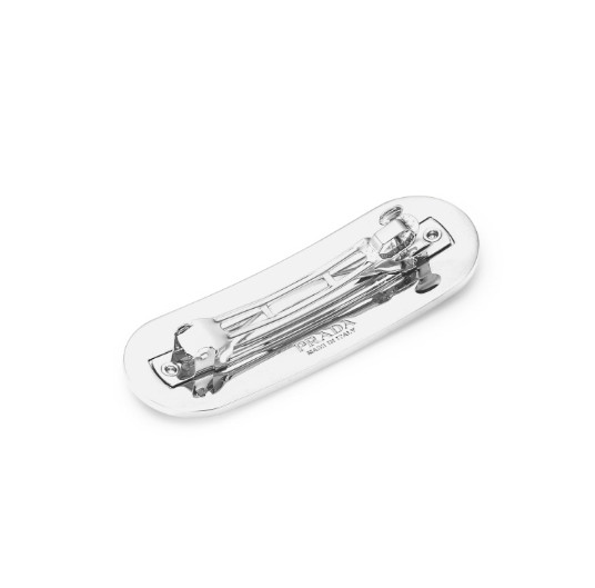 Enamel Metal Logo Hair Clip