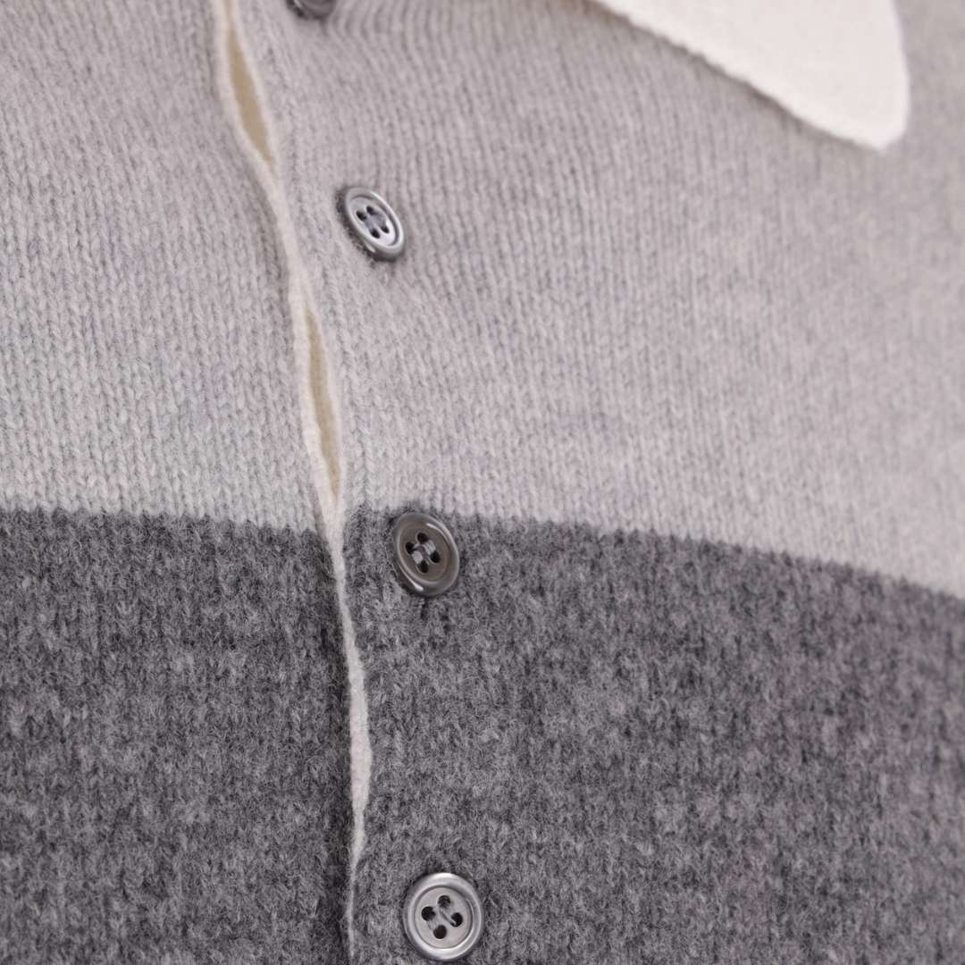 4bar wool polo pullover
