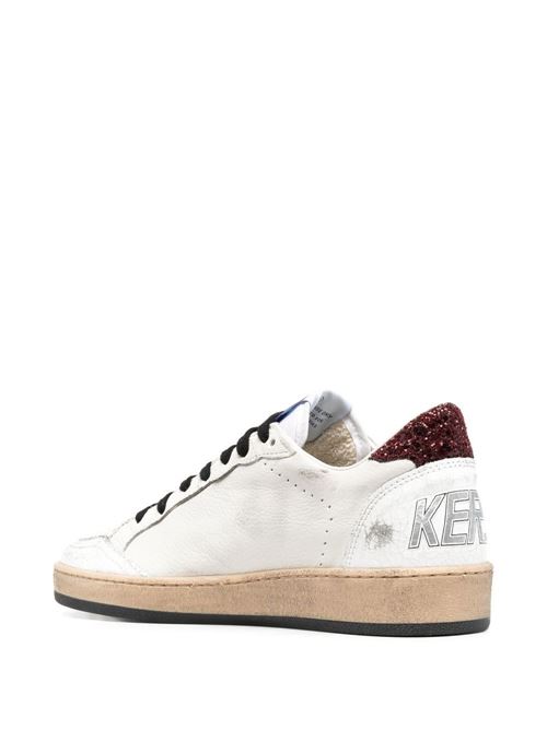 Ballstar Sneakers Red Glitter Tab & Star