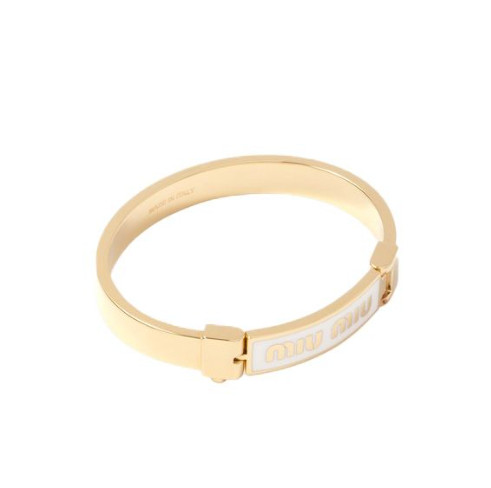 Enamel metal logo bracelet
