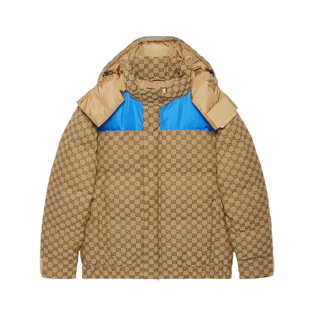 GG cotton canvas padded jacket