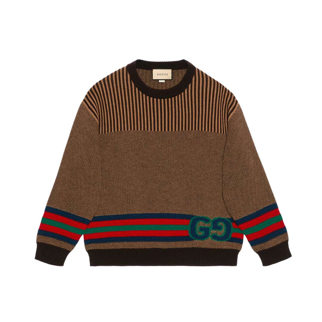 Cotton wool jumper with GG
