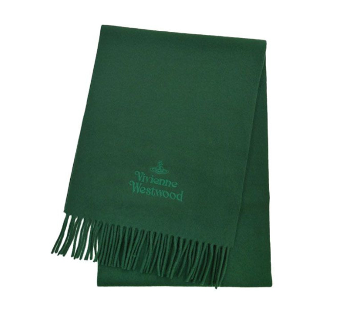 Wool fringe muffler