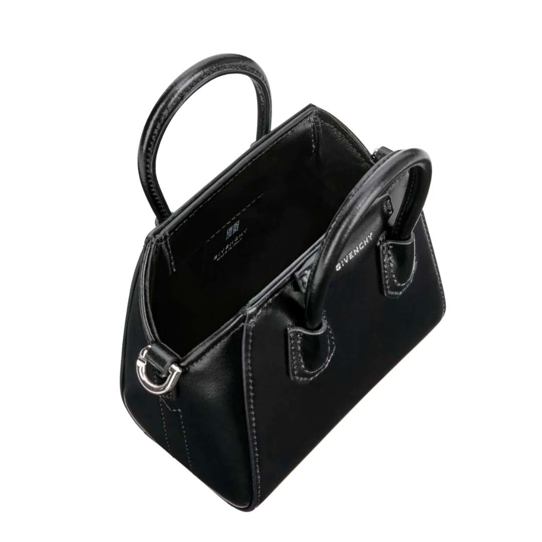 Micro Antigona Bag in Box Leather