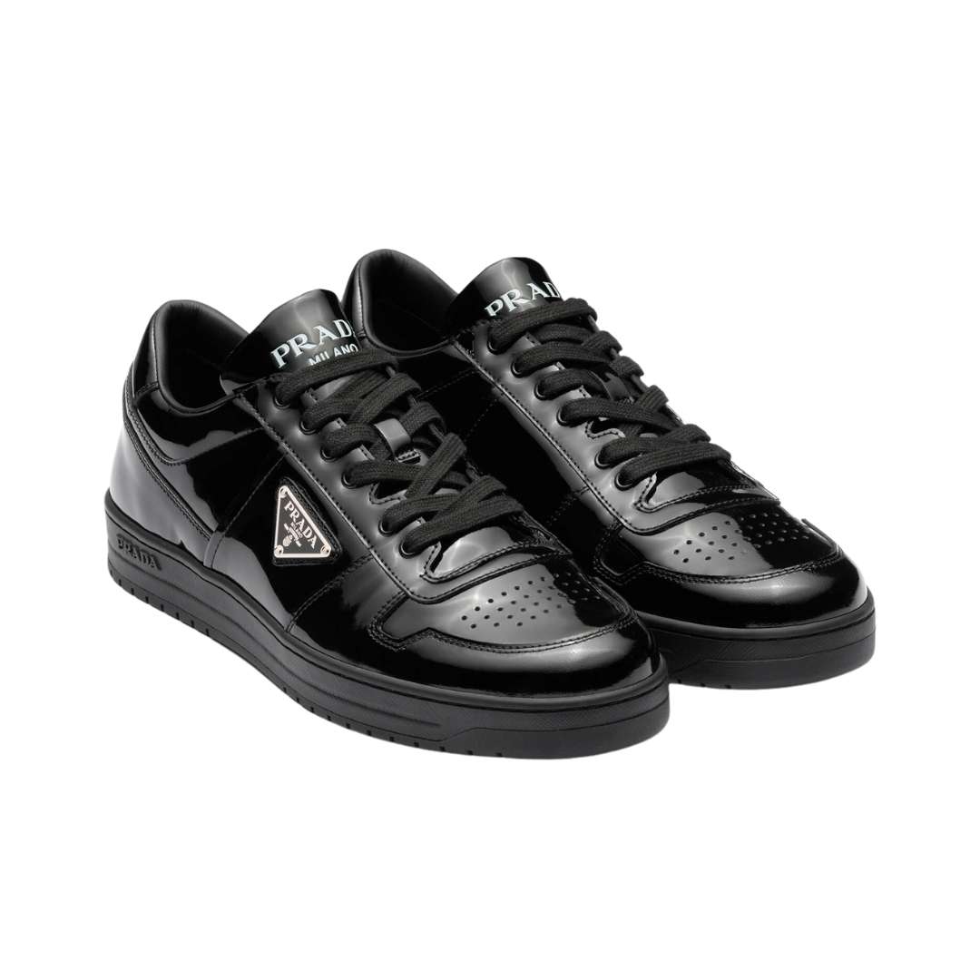 Black Downtown Patent Leather Sneakers