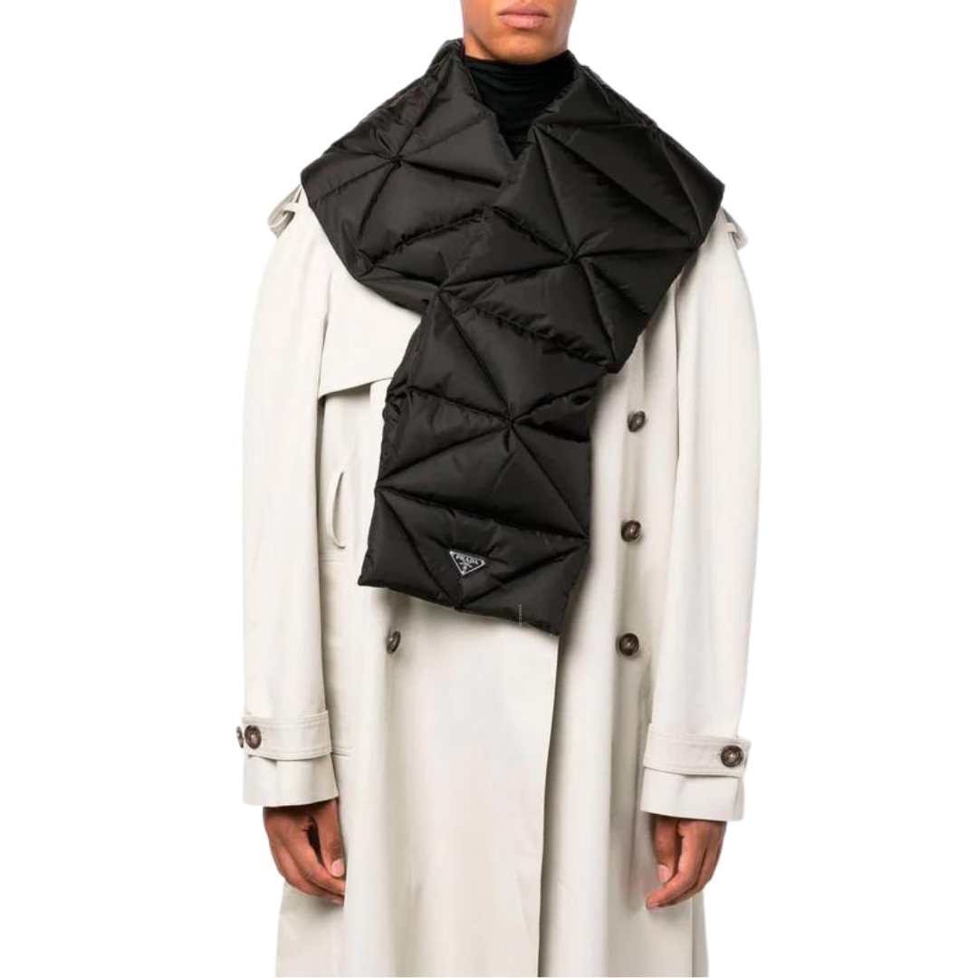 Re-nylon hooded scarf
