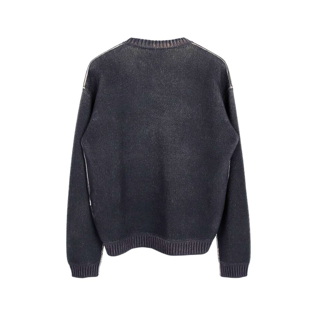 Printed sweater Washed Black