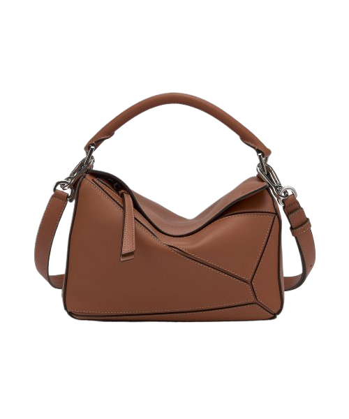 Common Small Puzzle Shoulder Bag - Brown