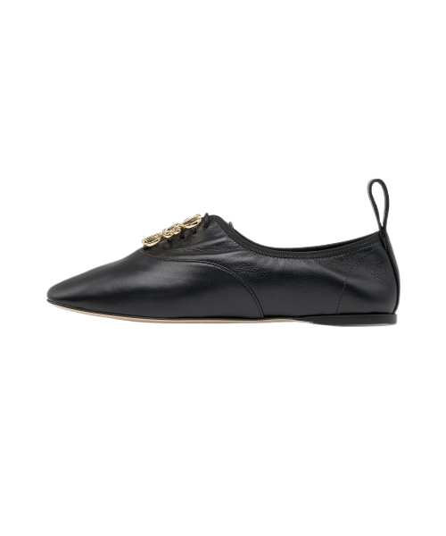 Women's Anagram Soft Derby Flats - Black