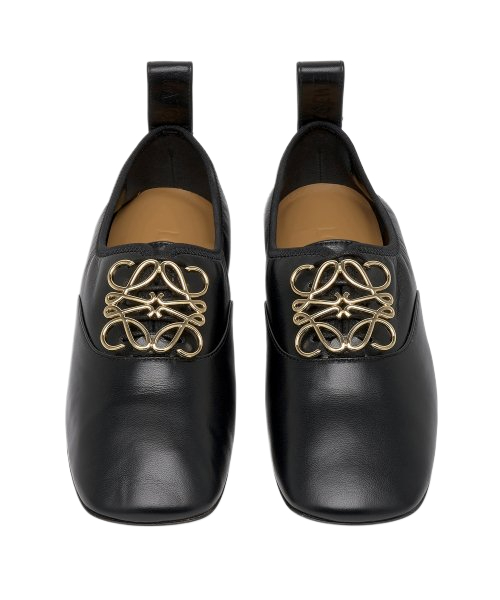 Women's Anagram Soft Derby Flats - Black