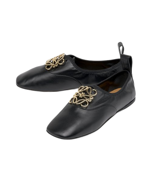 Women's Anagram Soft Derby Flats - Black