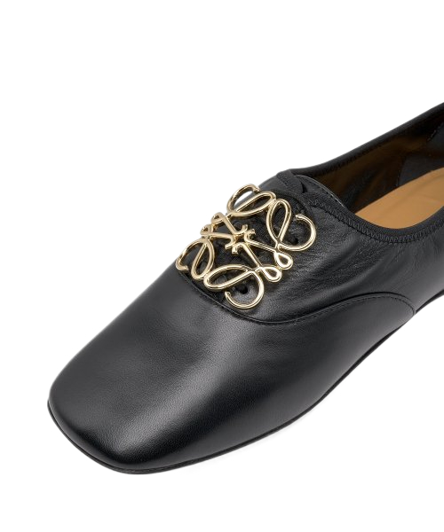 Women's Anagram Soft Derby Flats - Black