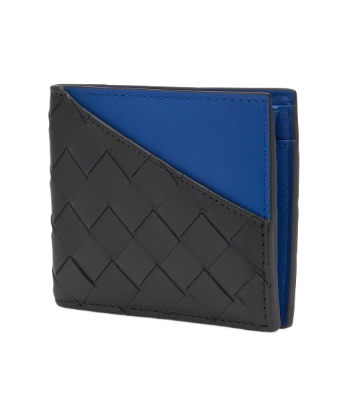 Men's Intrecciato Wallet - Black: Blue