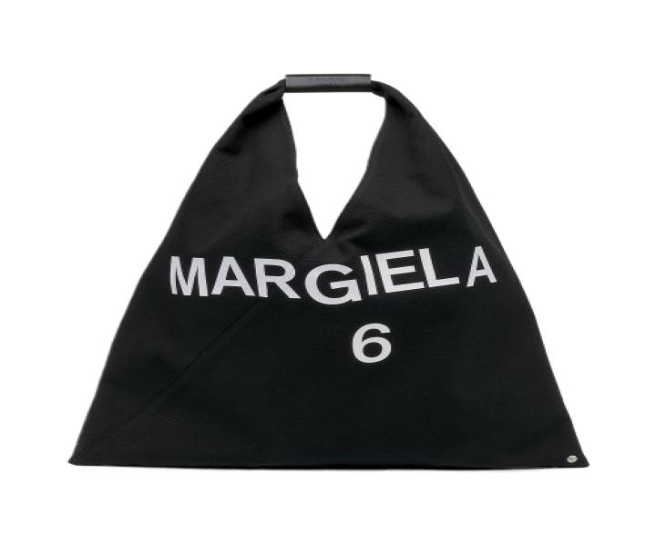 Women's Logo Print Japanese Tote Bag - Black